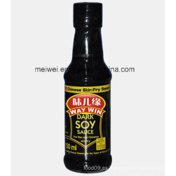 Venta al por mayor 150 ml de salsa de soja oscura